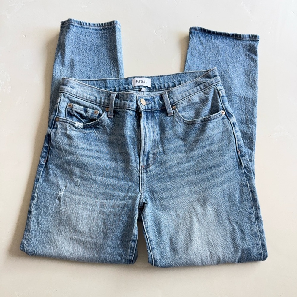 Pistola Riley Mid Rise Relaxed Girlfriend Jeans 27